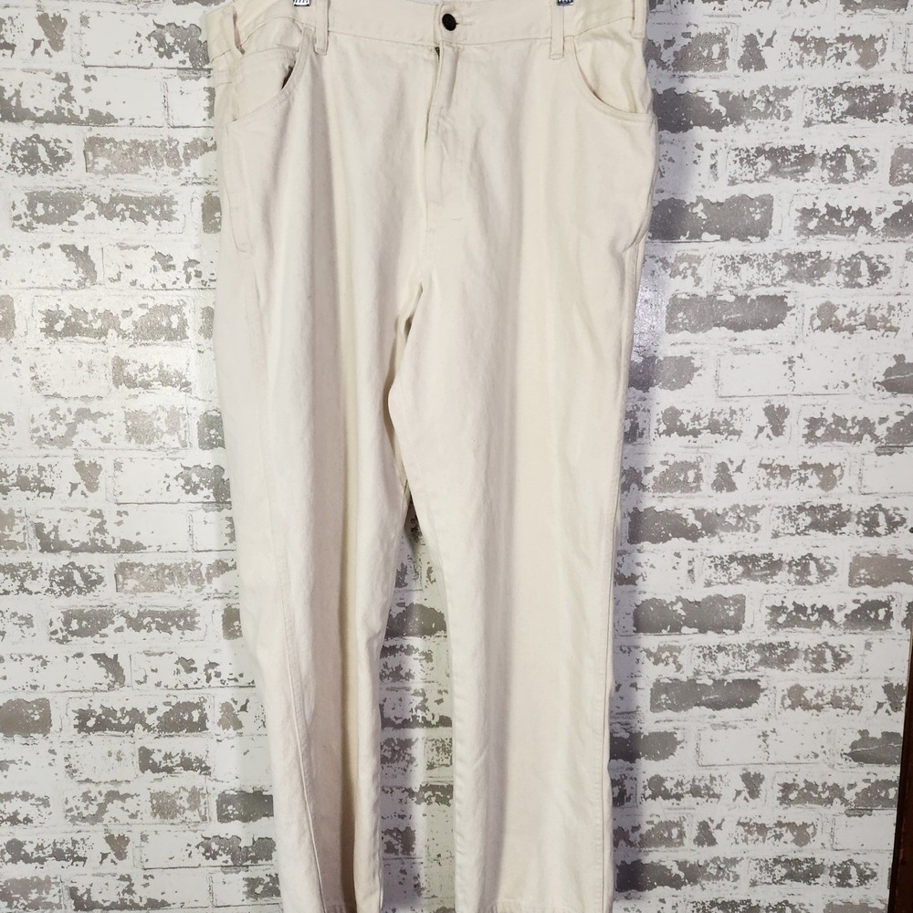 Dickies Jake‎ Hayes Pants Men's 40x32 Off White Denim Skateboarding Straight Leg